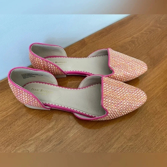 Isaac Mizrahi Shoes | Flat Woven Style Pink, Orange & Beige  | Size 8 - Picture 8 of 8